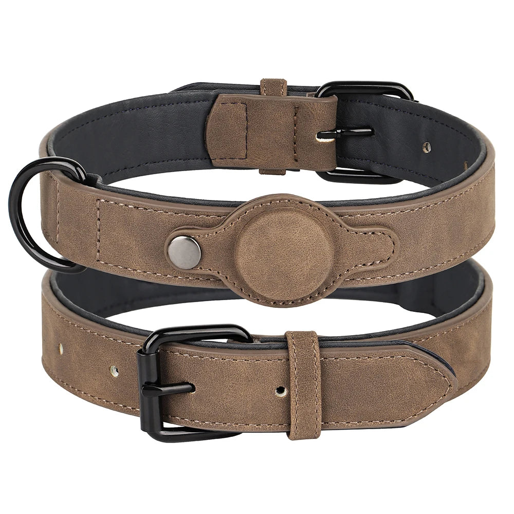05a-Collare GPS in pelle per cani – Antismarrimento e regolabile