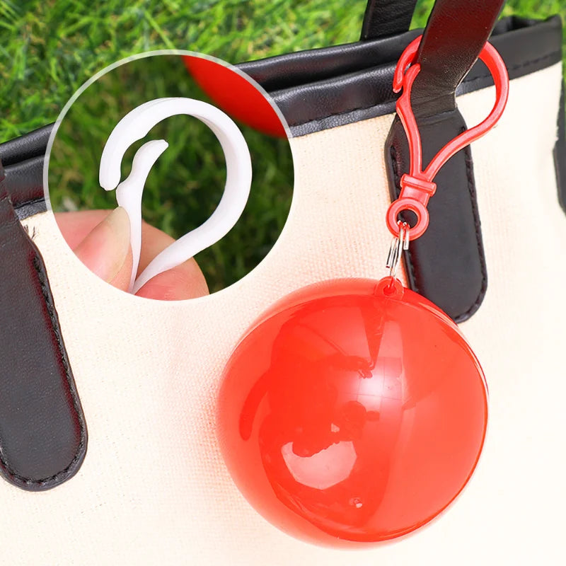 Portable Raincoat Ball Disposable Raincoats Waterproof Transparent Rain Cover Emergency Coat for Traveling Camping Outdoor Sport