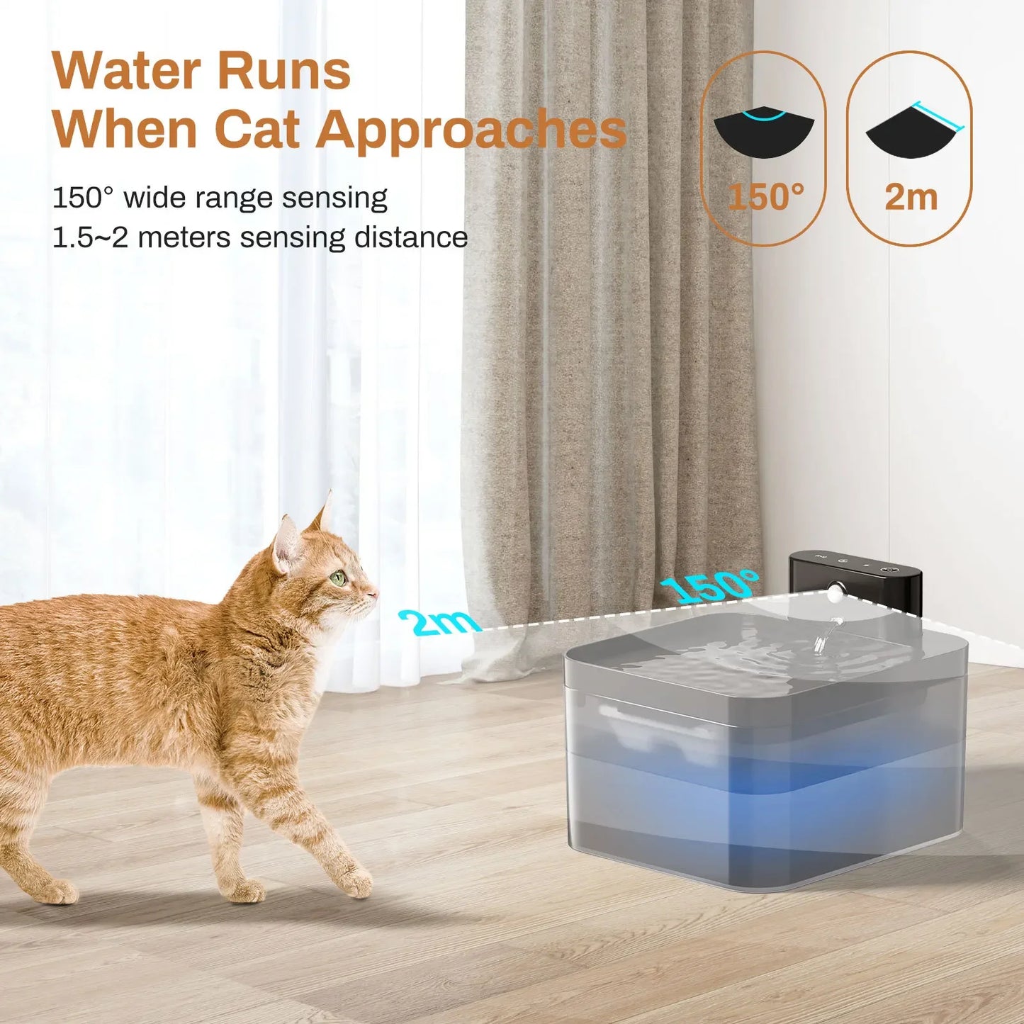 001-Dispenser Automatico Acqua per Gatti – Wireless & Smart