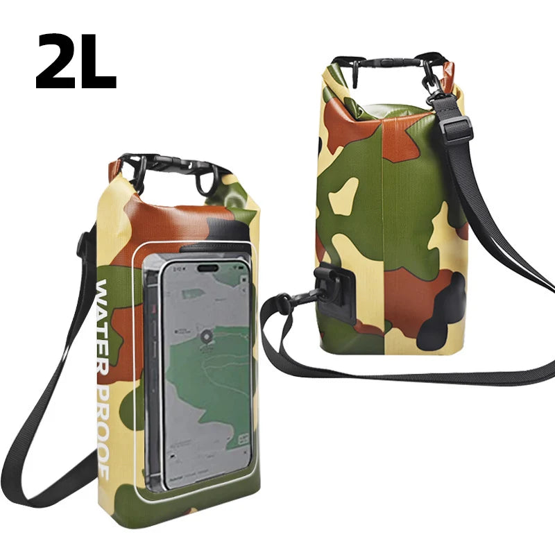 01-Borsa impermeabile 2L touch screen | Trekking, kayak, surf, rafting