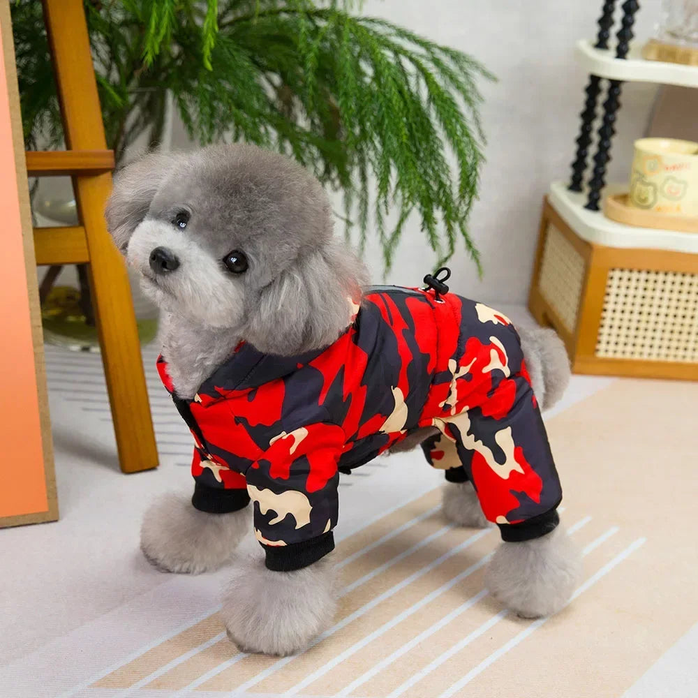 Winter Warm Pet Dog Clothes Waterproof Thick Puppy Jacket Windproof Small Dog Clothing French Bulldog Cotton Coat for Chihuahua