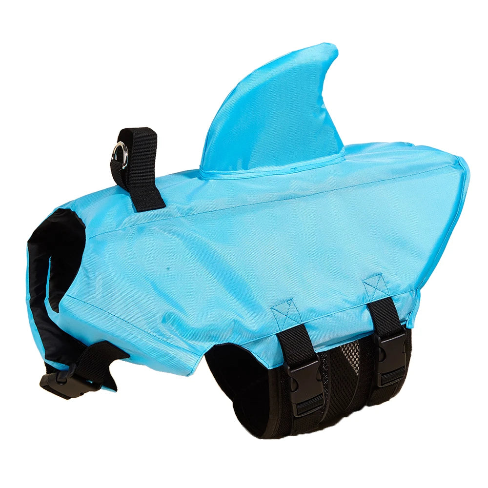03-Life Jacket per Cani – Look da Squalo, Sicurezza Garantita.