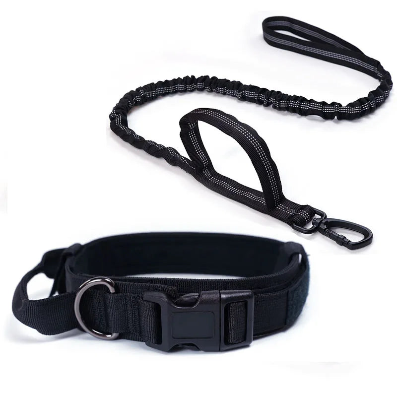 05-Collare tattico regolabile in nylon per cani medi e grandi