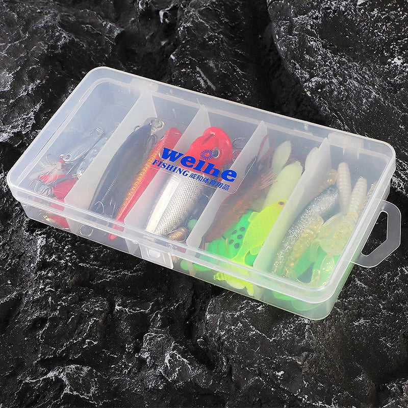 26-Kit esca da pesca 78 pezzi Set completo.