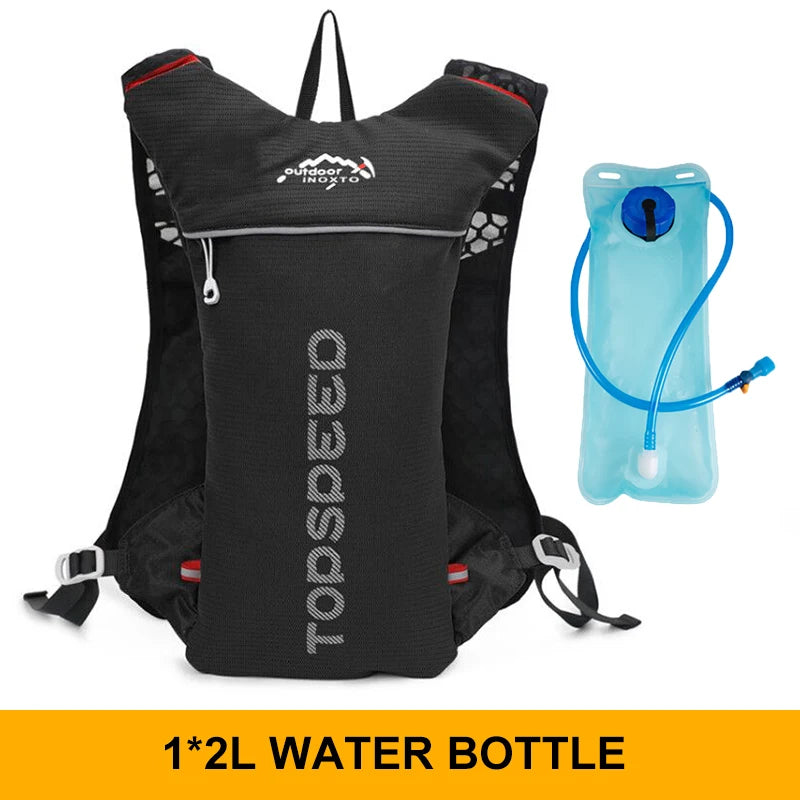01-Zaino Trail Running 5L ultraleggero con sacca idrica 2L