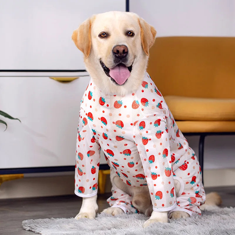 Vestiti Big Dog Clothing Labrador Medium and Large Dog Spring and Summer Clothing Dog Sun Protection Clothing Anti-Fat Four-Legged