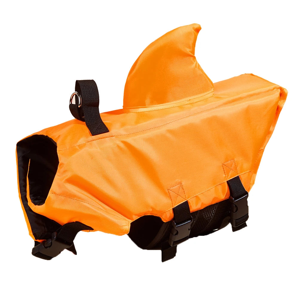 03-Life Jacket per Cani – Look da Squalo, Sicurezza Garantita.