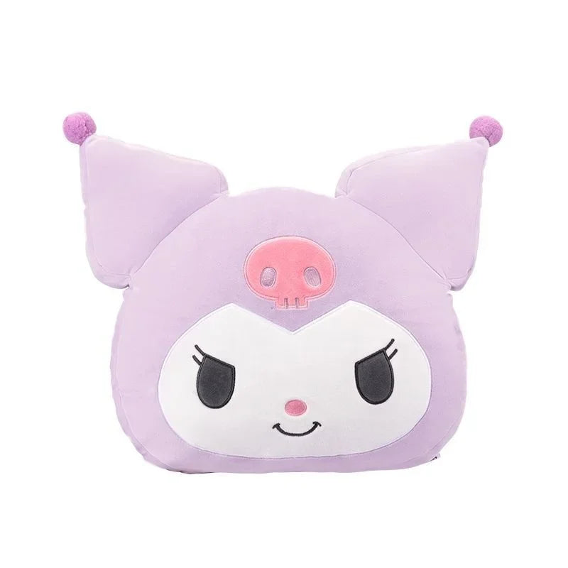 Sanrio Pillow Cushion Cartoon Kuromi Cinnamoroll Plush Stuffed Toys Sofa Seat Cushion Home Decor Office Nap Pillow Girl Gifts