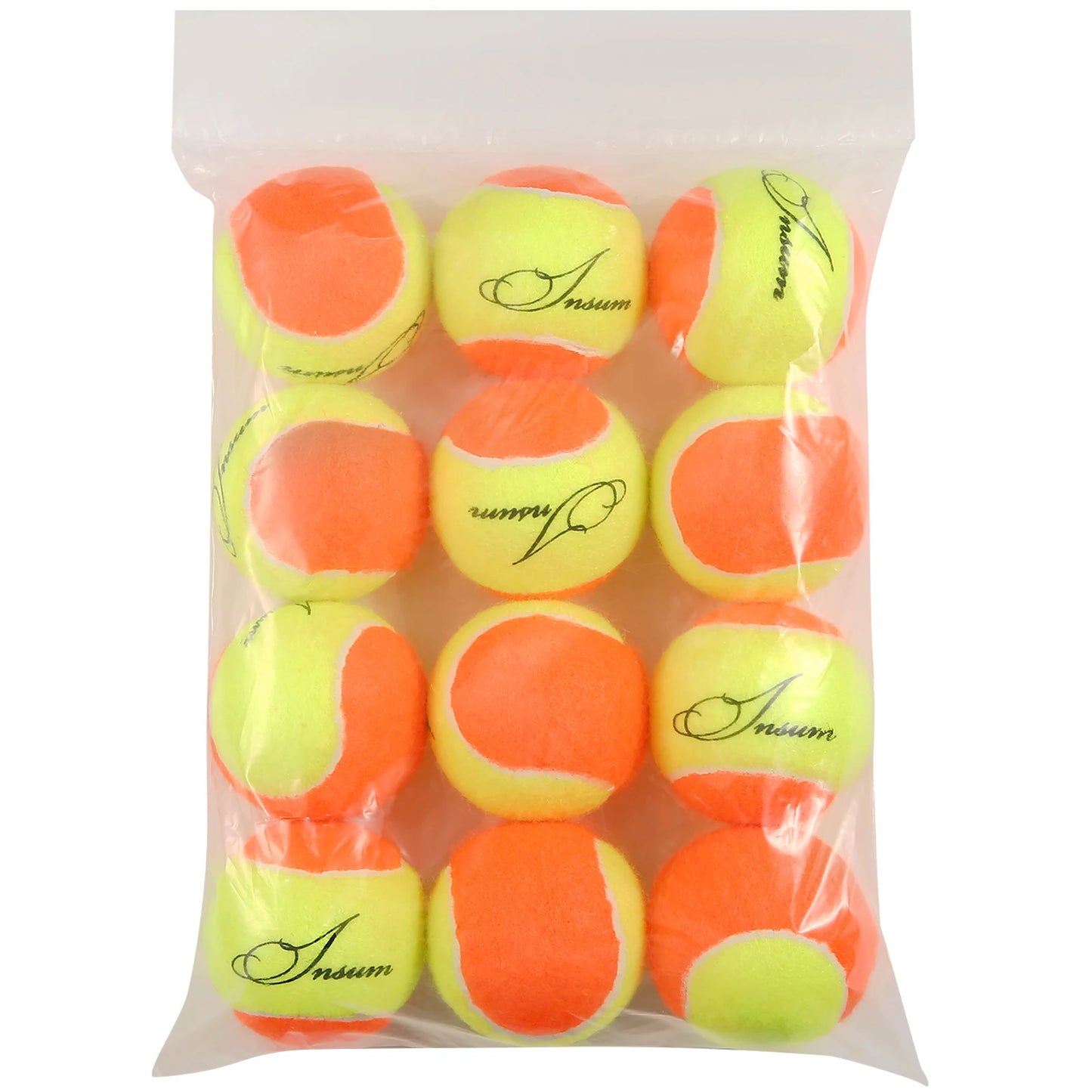 12pcs palline Beginners Teens Tennis Balls Practice Ball Pet Dog Playing Balls Training Sports Competition Low Compression Tennis Balls