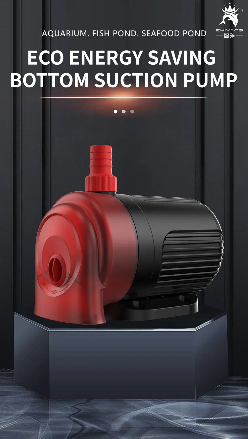 110V 220V Quiet Bottom Suction Water Pump Aquarium Submersible Pump For Water Cycle and Pumping of the Fish Tank Garden Pond