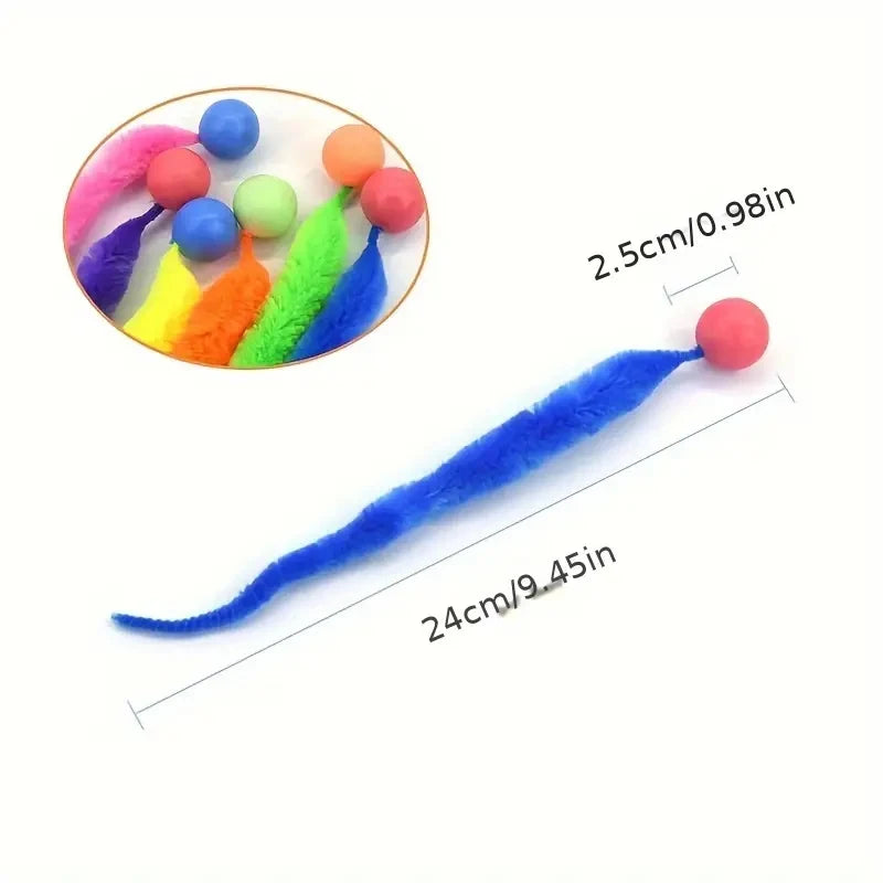 04-Gioco interattivo elasticizzato colorato per animali domestici.