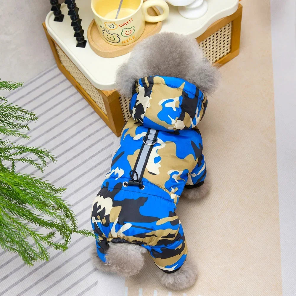 Winter Warm Pet Dog Clothes Waterproof Thick Puppy Jacket Windproof Small Dog Clothing French Bulldog Cotton Coat for Chihuahua