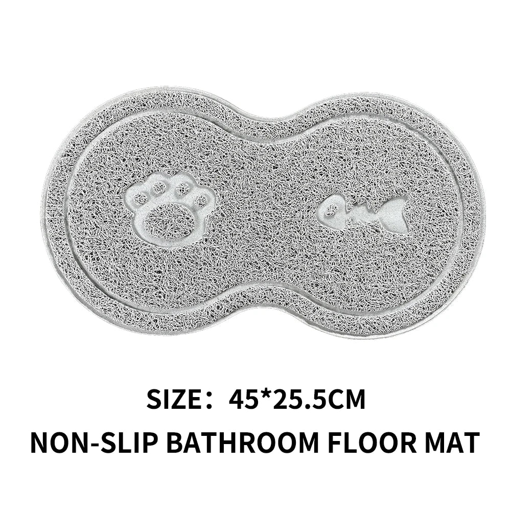 Tappetini Pet dogs and cats feeding and drinking mats pure paw fish bone pattern dishes non-slip placemats easy to clean cushions