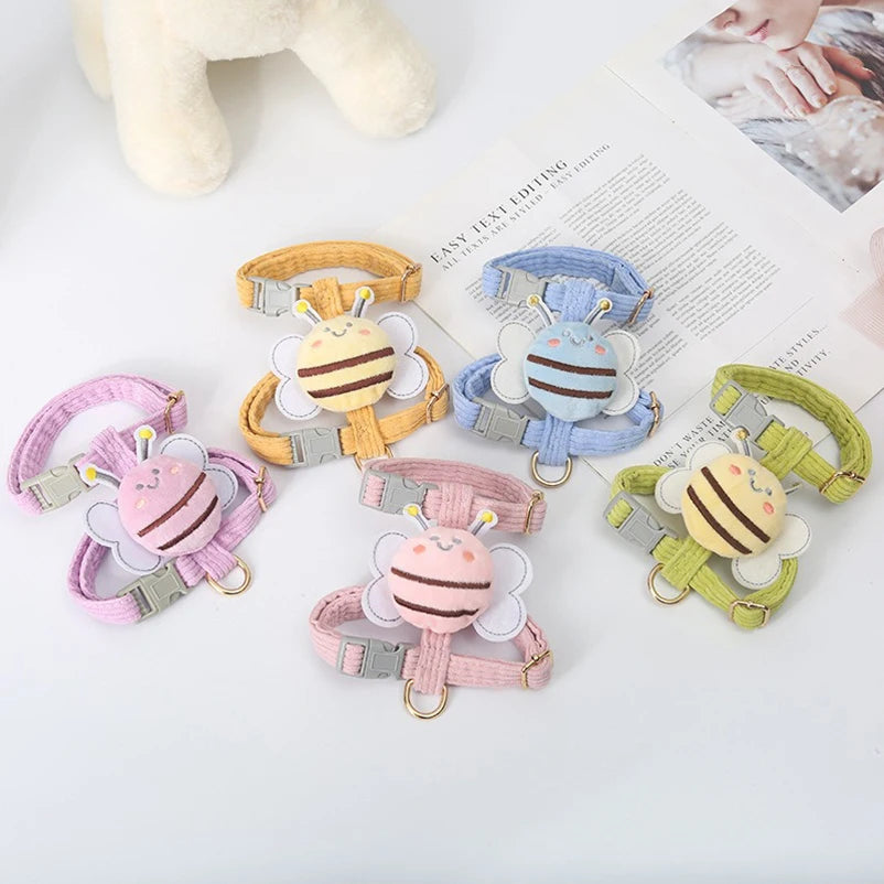 03-BeeStyle – Pettorina a Tema Ape per Cani Piccoli (Set con Guinzaglio)