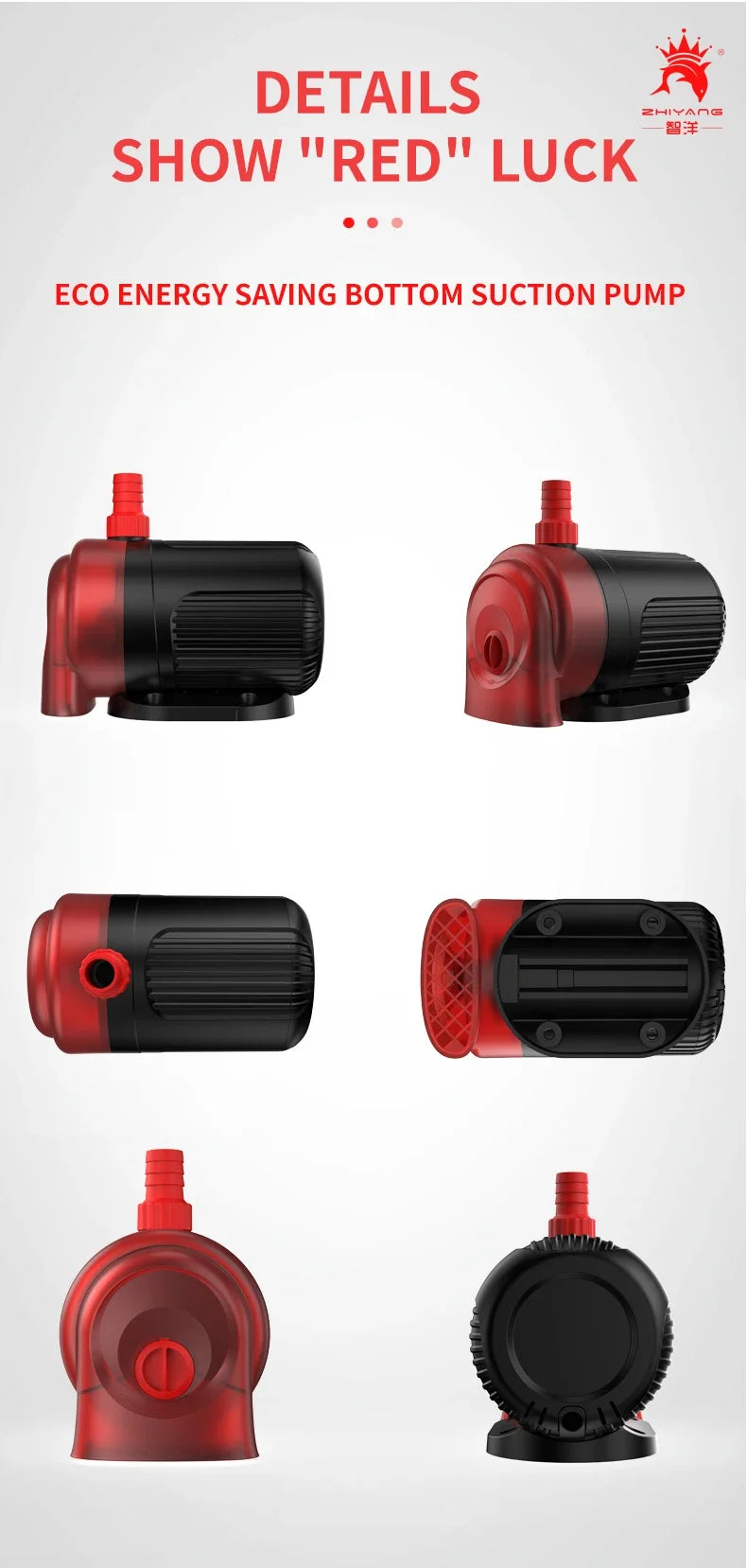 110V 220V Quiet Bottom Suction Water Pump Aquarium Submersible Pump For Water Cycle and Pumping of the Fish Tank Garden Pond