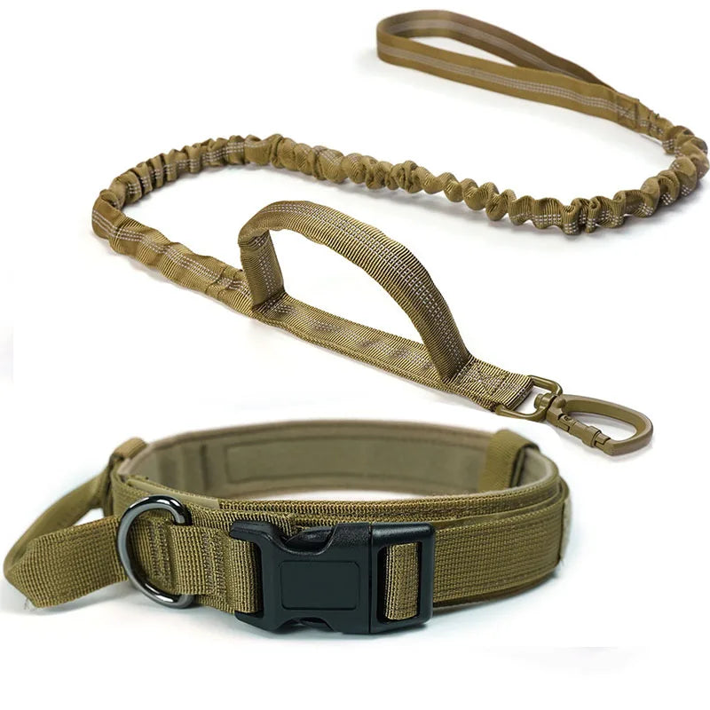 05-Collare tattico regolabile in nylon per cani medi e grandi
