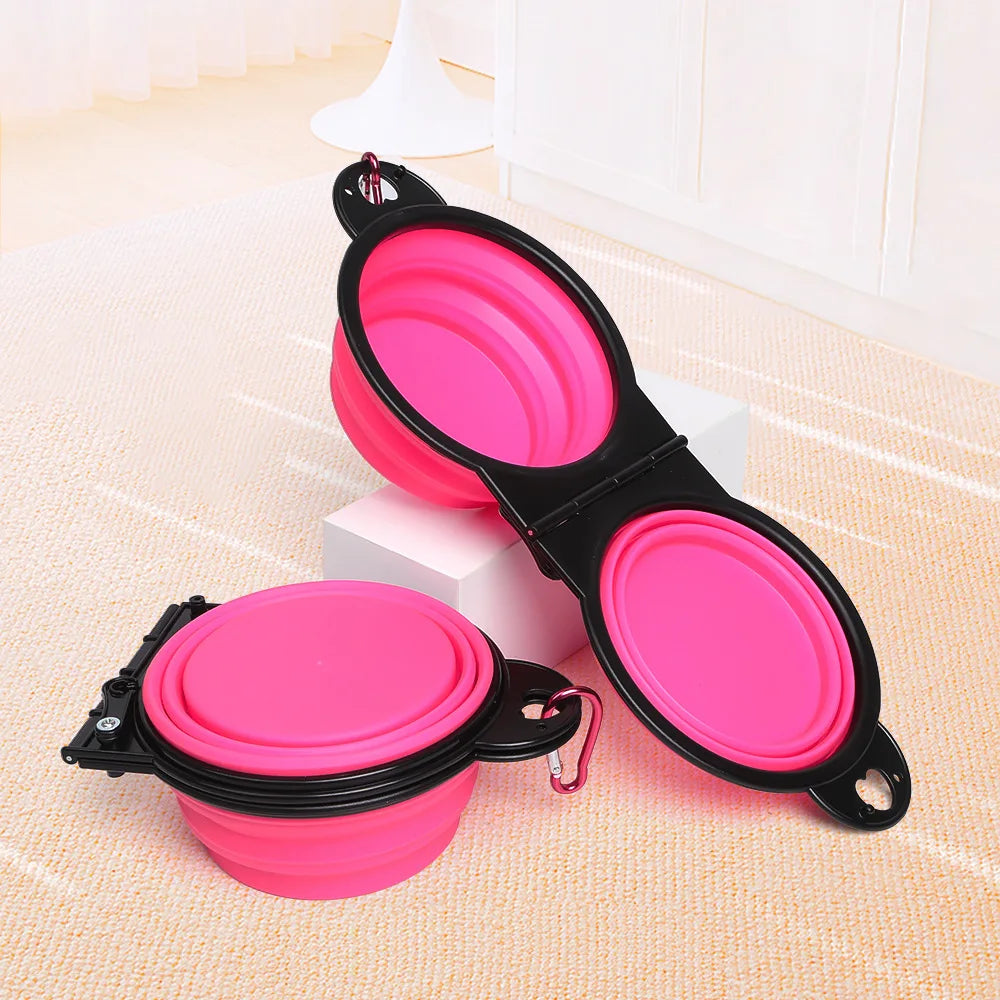 1Pc Pet Folding Bowl Outdoor Portable Drinking Bowl Dog Bowl Cat Bowl Pet Accompanying Cup Dog Bowl