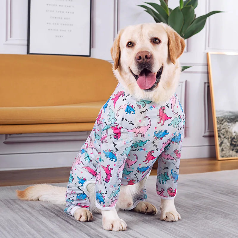 Vestiti Big Dog Clothing Labrador Medium and Large Dog Spring and Summer Clothing Dog Sun Protection Clothing Anti-Fat Four-Legged
