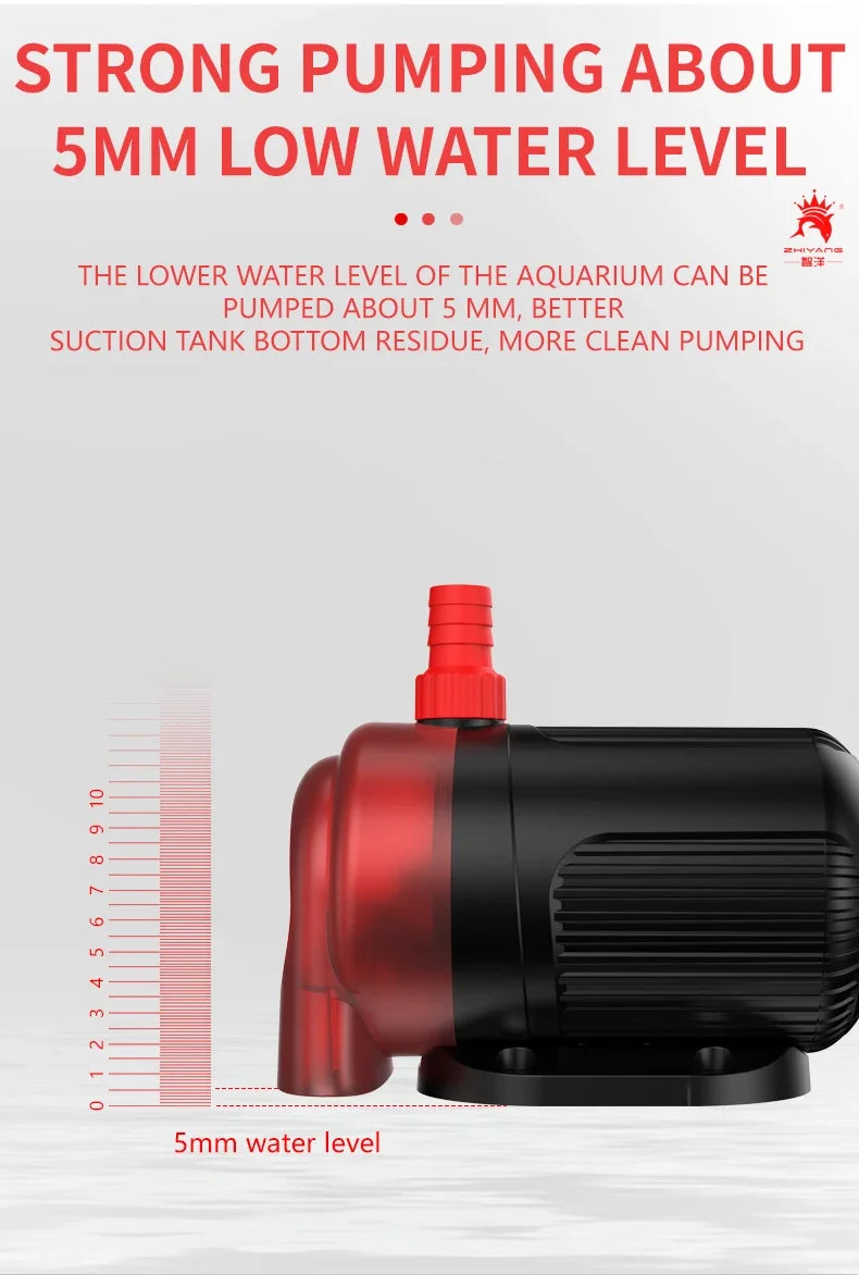 110V 220V Quiet Bottom Suction Water Pump Aquarium Submersible Pump For Water Cycle and Pumping of the Fish Tank Garden Pond