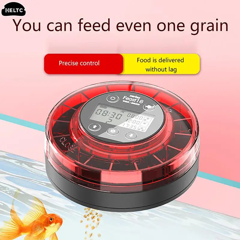 1PC Feeding/water Dispenser Automatic Fish Feeder Automatic Food Dispenser With Timer Rechargeable Timer Feeder With LCD Display