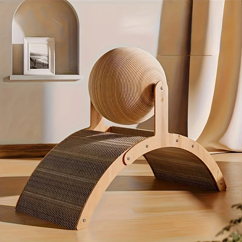 001-Tiragraffi Colonna in Legno e Sisal Naturale