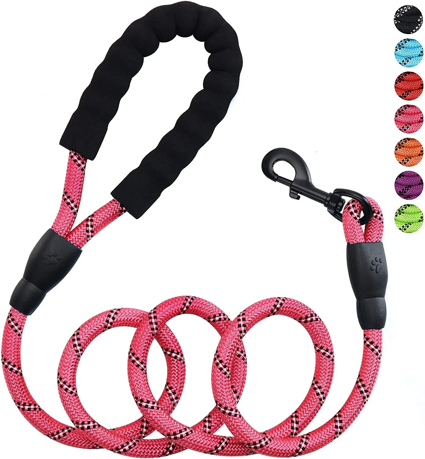 Strong Pet Dog Leash with Soft Padded Handle,Highly Reflective Rope for Night Walking,Suitable for Small,Medium and Large Dog