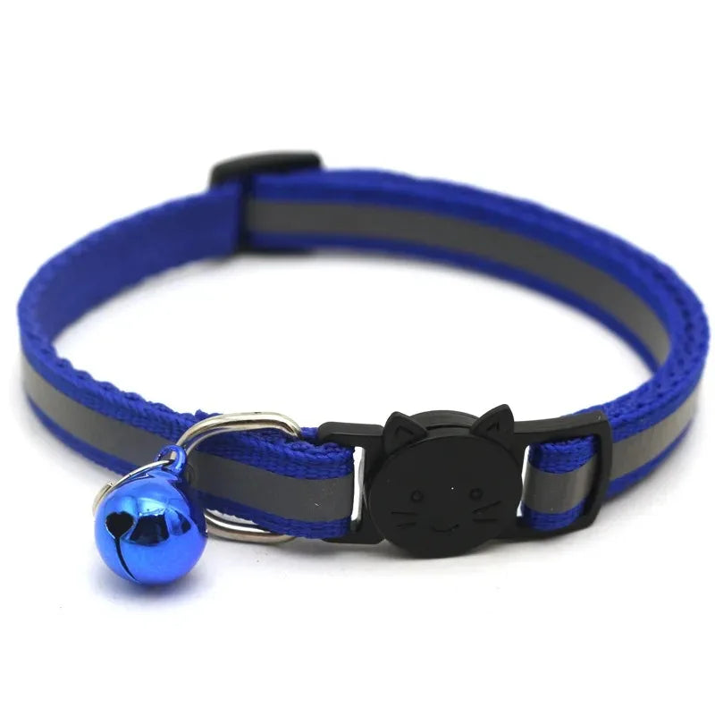10Pcs Wholesale Collars for Cat Collar With Bell Adjustable Necklace Cat Puppy kitten Collar Pet Cats Collar