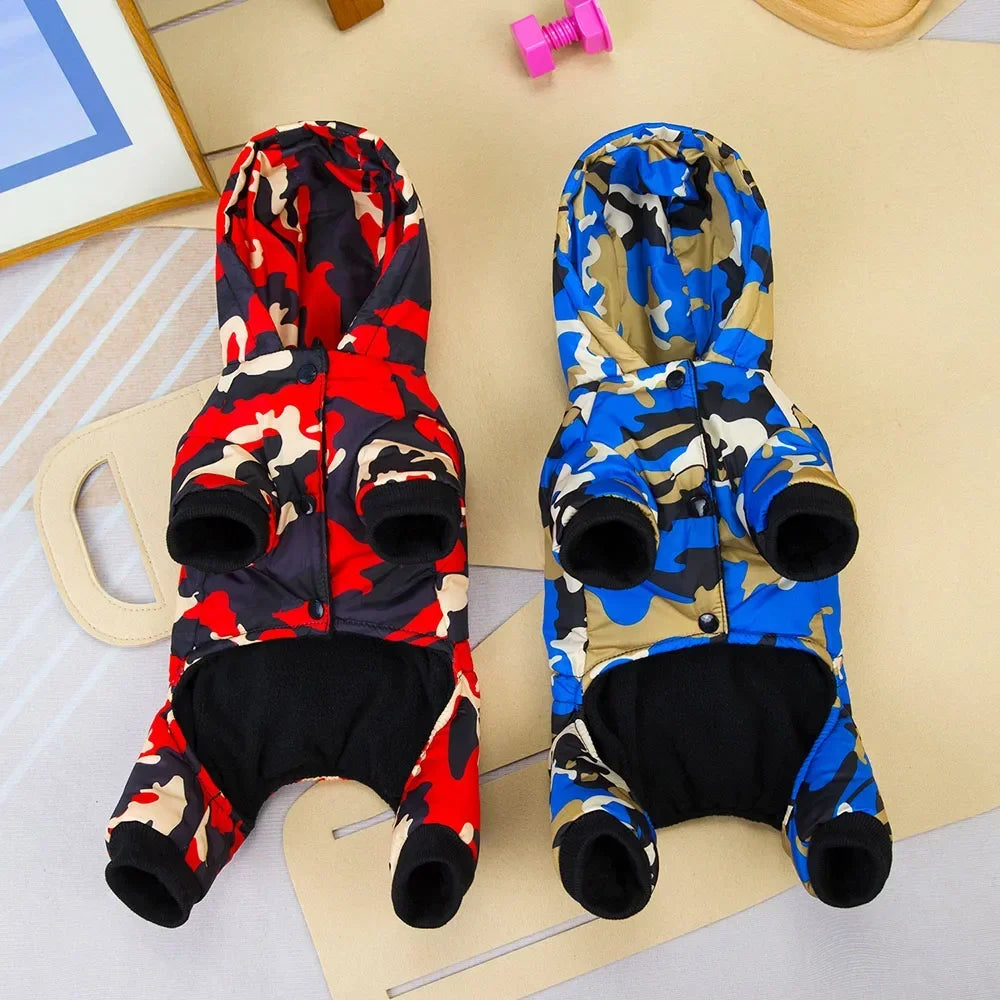 Winter Warm Pet Dog Clothes Waterproof Thick Puppy Jacket Windproof Small Dog Clothing French Bulldog Cotton Coat for Chihuahua