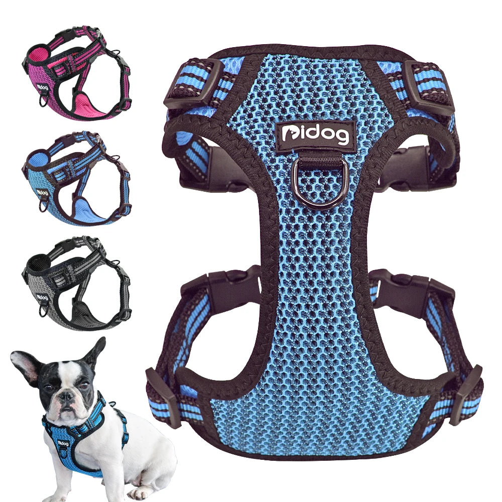 03-Pettorina Regolabile Riflettente per Cani – Comoda Sicura Disponibile in Vari Colori