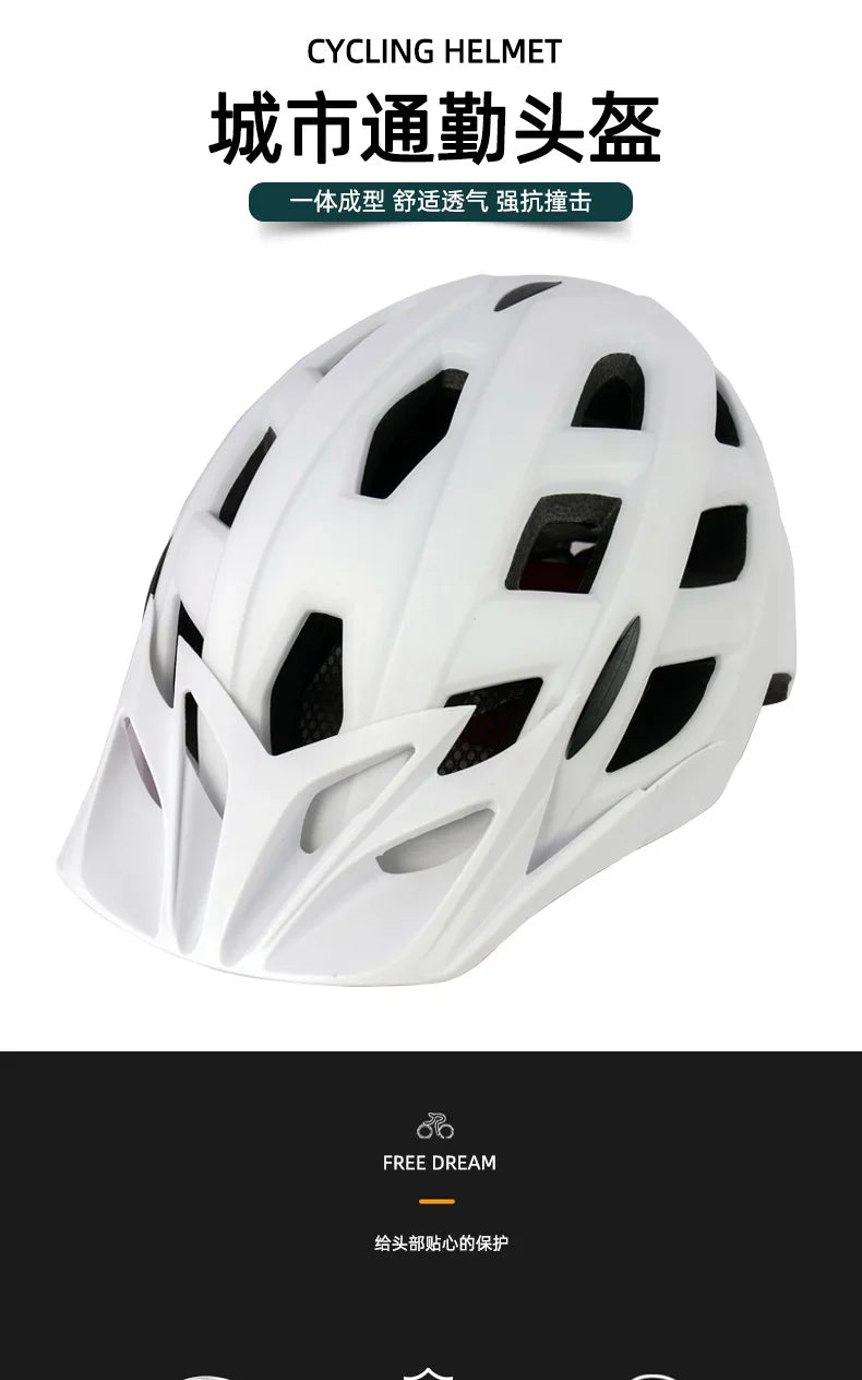 50-Casco da Ciclismo MTB Leggero con Ventilazione e Comfort