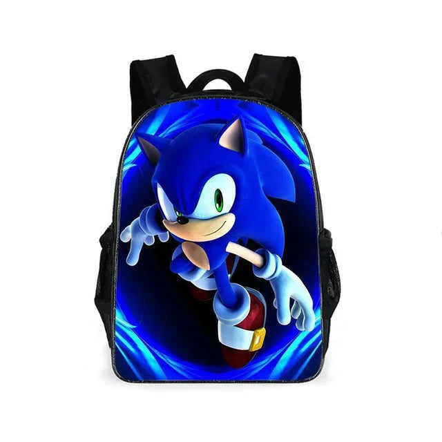 01-Set Zaino Sonic Cartoon Anime adatto per la scuola