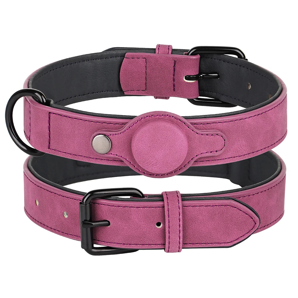 05a-Collare GPS in pelle per cani – Antismarrimento e regolabile