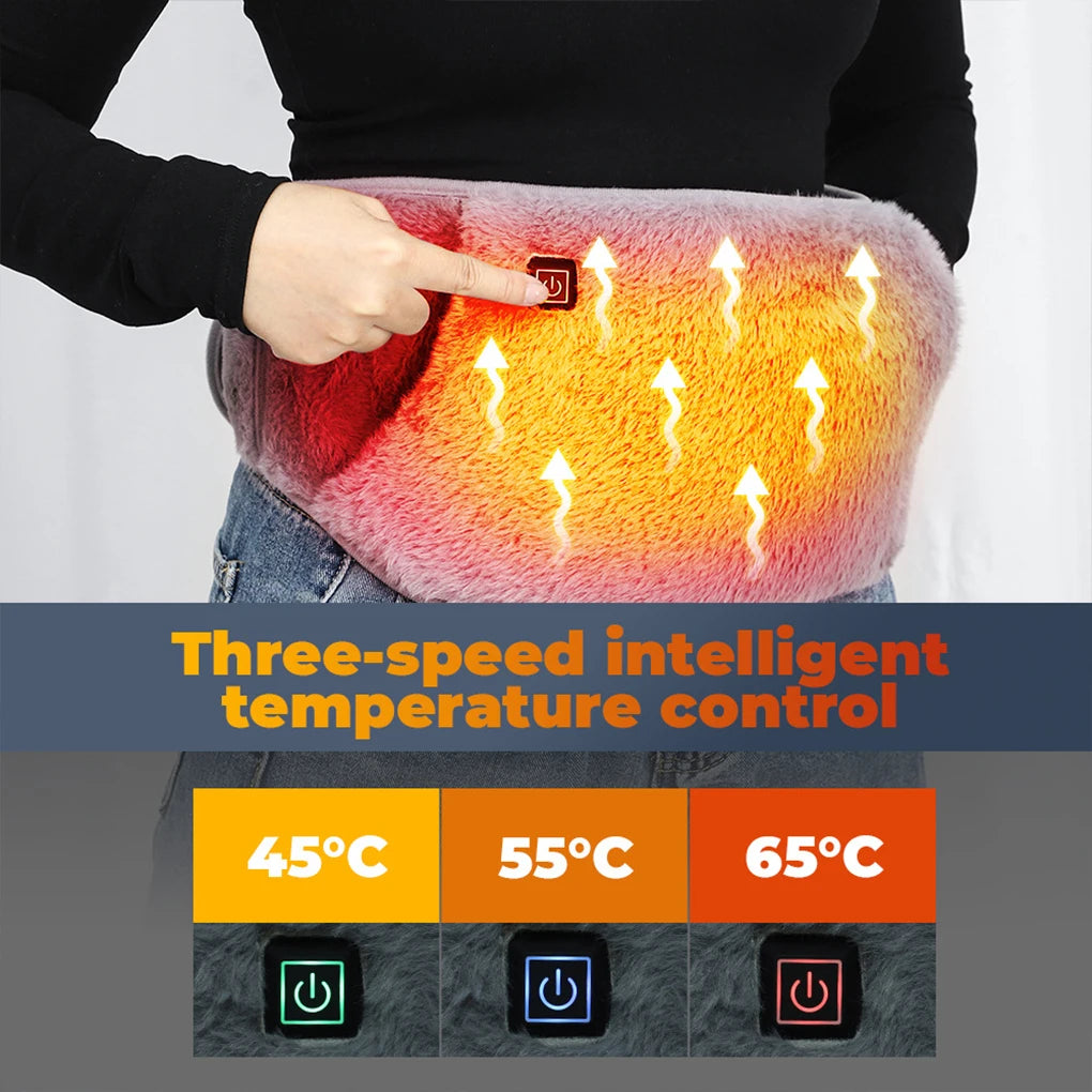Winter Electric Graphene Heating Pad Cold-Proof Uterine Belt Cold-Proof Hand Waist Warming Pad USB Recharging Abdominal Warmer