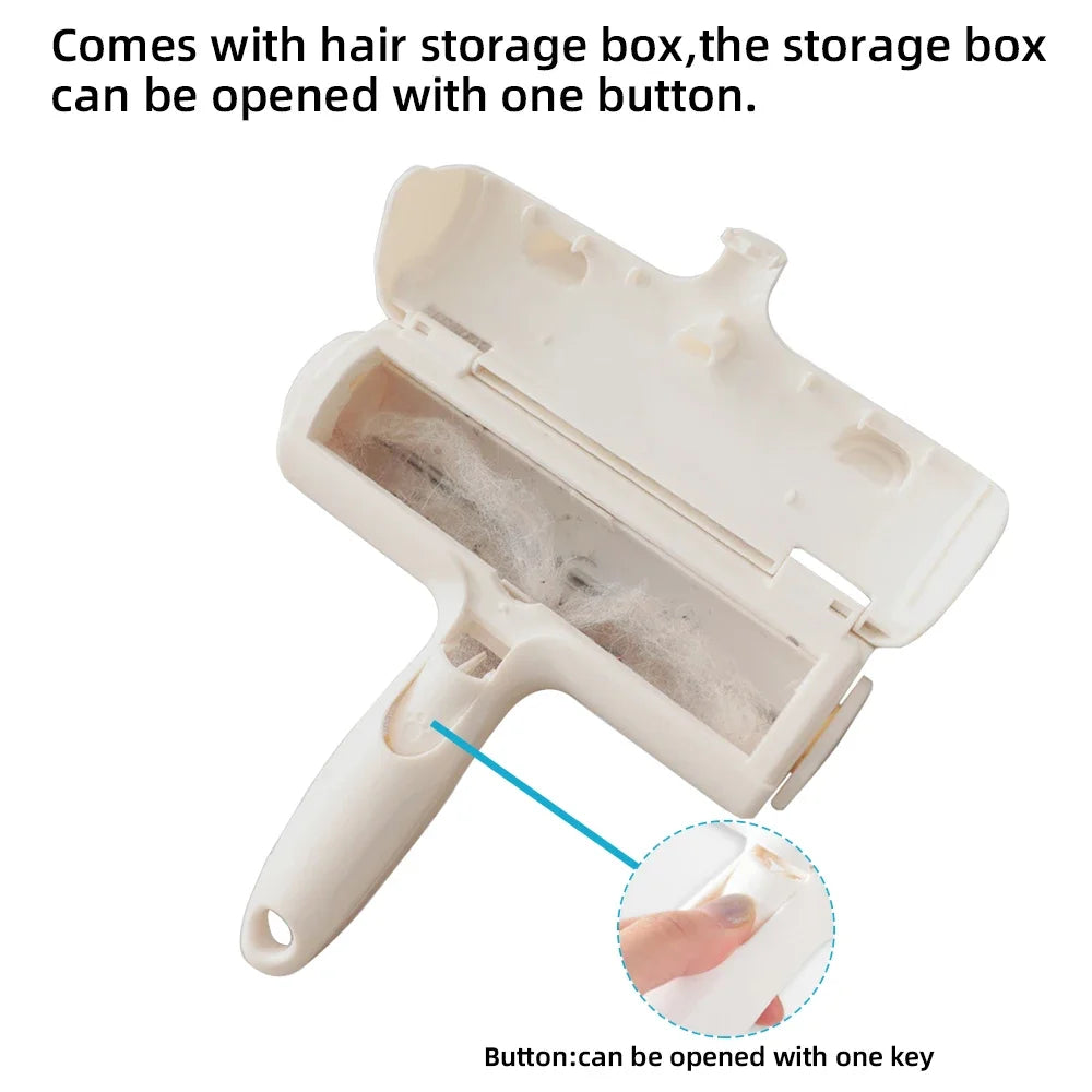Pet Hair Remover Roller - Dog & Cat Fur Remover with Self-Cleaning Base - Efficient Animal Hair Removal Tool - Perfect for Furni