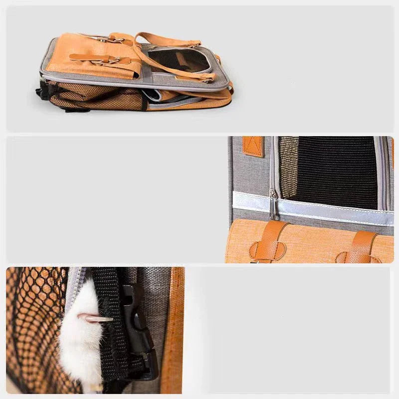 Trasportino Pet Backpack,Dogs and Cats Travel Portable Back Bag,Large capacity,Pet Carrier Bag for Cats and Dogs, Portable Travel Backpack