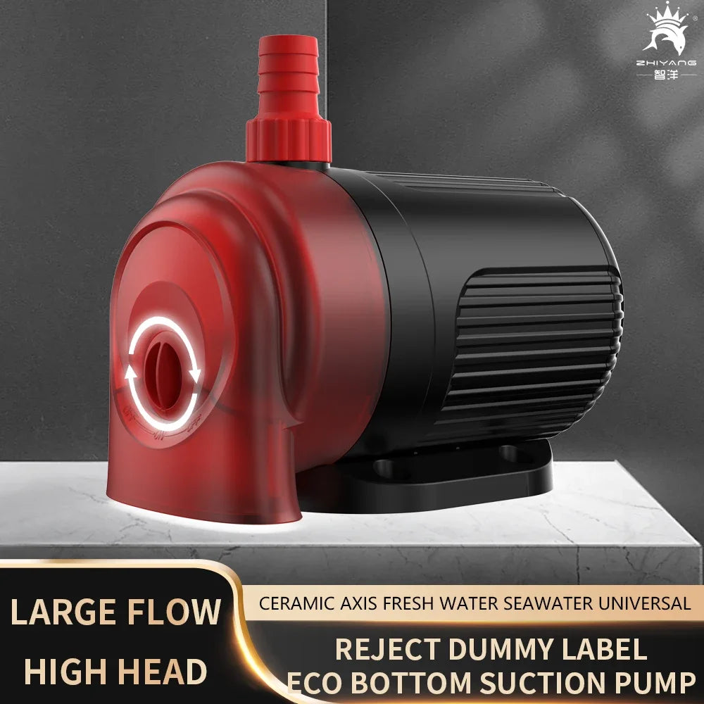 110V 220V Quiet Bottom Suction Water Pump Aquarium Submersible Pump For Water Cycle and Pumping of the Fish Tank Garden Pond