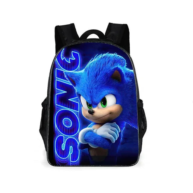 01-Set Zaino Sonic Cartoon Anime adatto per la scuola
