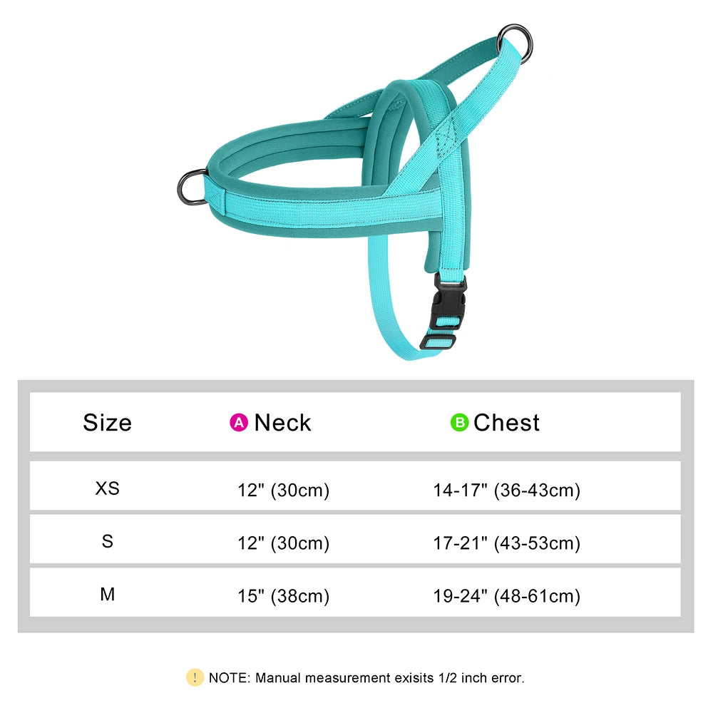 Pettorina Nylon Dog Harness No Pull Dog Harnesses Vest Soft Padded Pet Walking Vests Harnesses Durable For Small Medium Large Dogs Pug