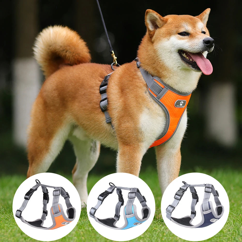 03-Pettorina riflettente impermeabile per cani medi e grandi