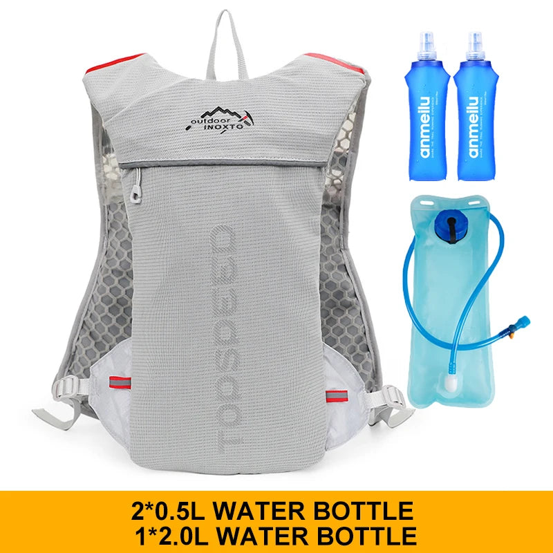01-Zaino Trail Running 5L ultraleggero con sacca idrica 2L