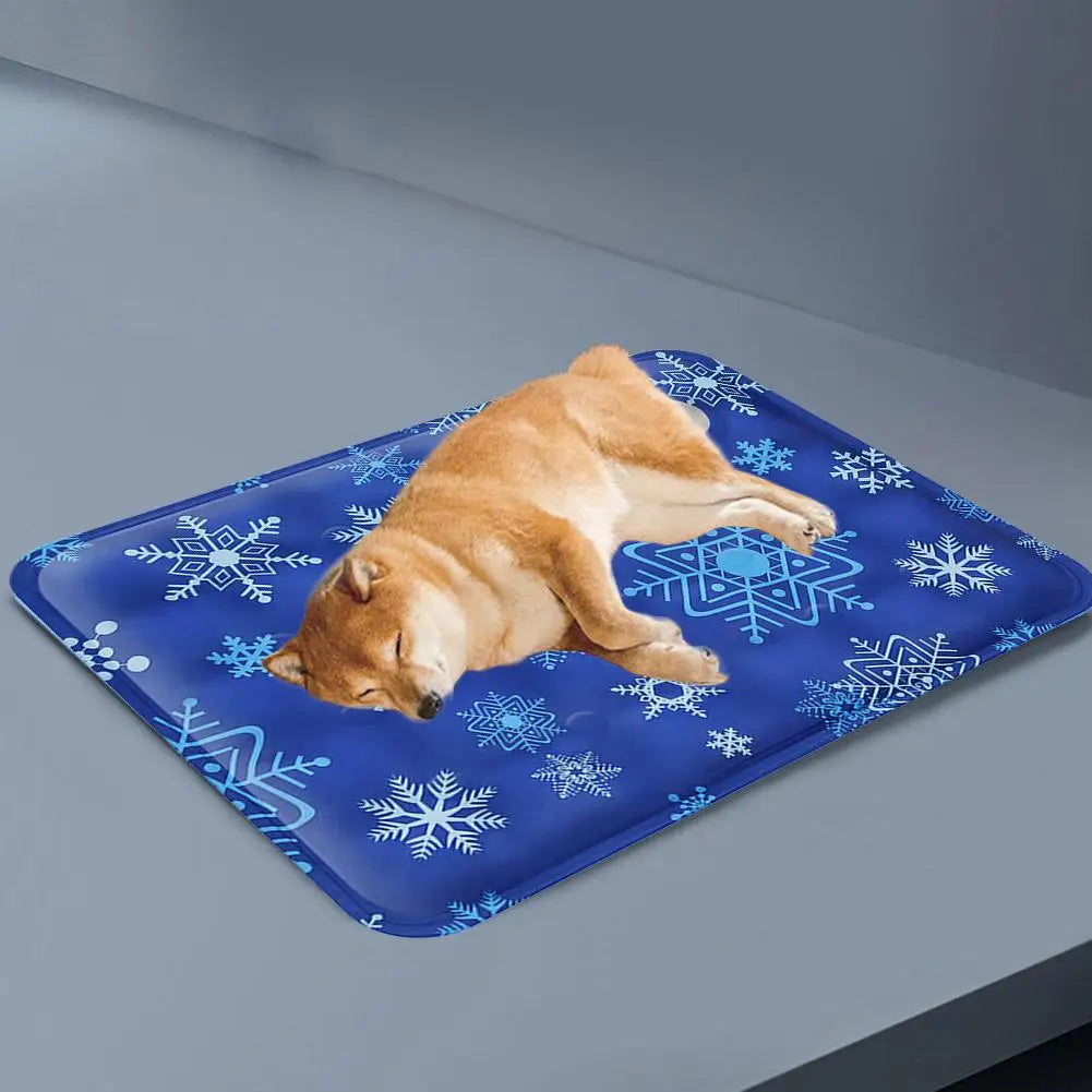 Summer Pet Cooling Mat Breathable Ice Blanket for Dogs Cats Pets Sleep Cold Bed Washable Ice Silk Pads Cushion Pet Accessories