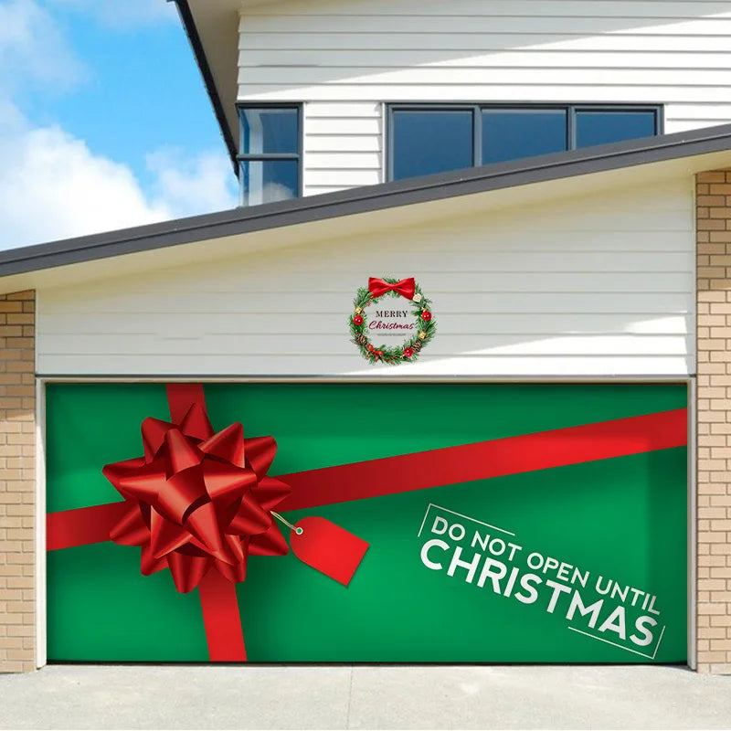 Umi Christmas Garage Door Cover Banner Large Christmas Background Hanging Garage Door Room Multi purpose Decor Christmas Poster