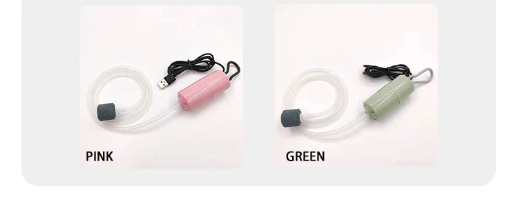 Portable USB Aquarium Air Pump:Mini Oxygenator for Fish Tanks and Aquatic Accessories