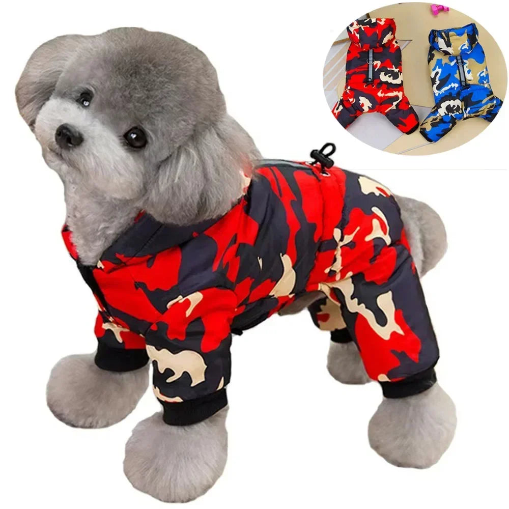 Winter Warm Pet Dog Clothes Waterproof Thick Puppy Jacket Windproof Small Dog Clothing French Bulldog Cotton Coat for Chihuahua