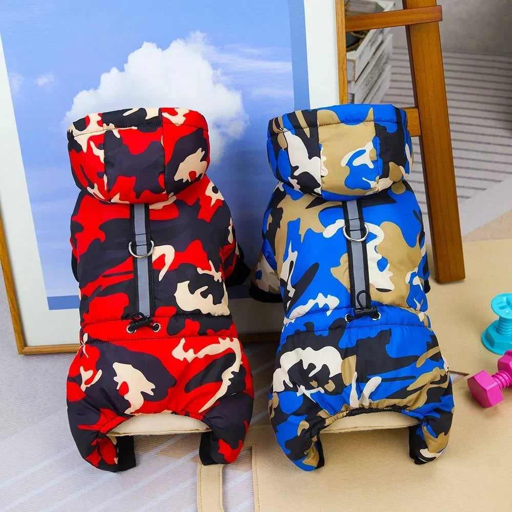 Winter Warm Pet Dog Clothes Waterproof Thick Puppy Jacket Windproof Small Dog Clothing French Bulldog Cotton Coat for Chihuahua