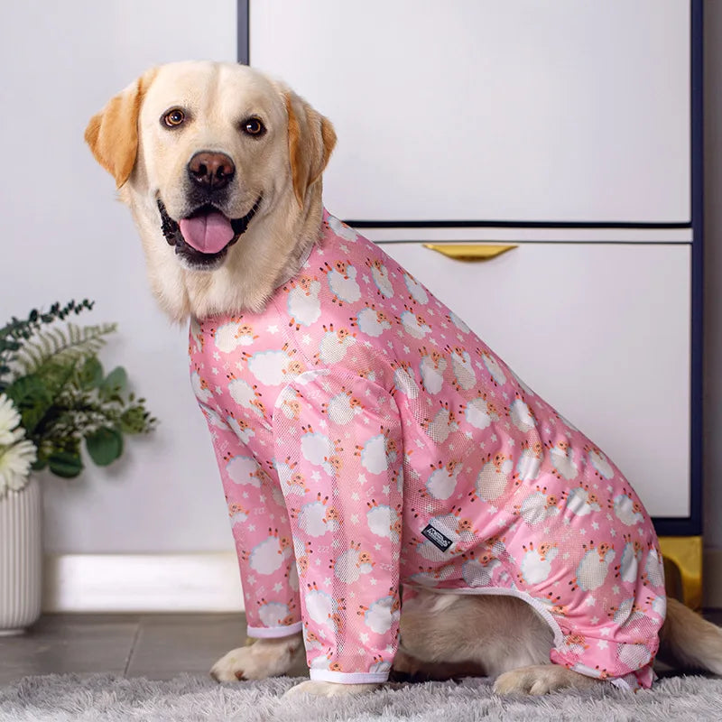 Vestiti Big Dog Clothing Labrador Medium and Large Dog Spring and Summer Clothing Dog Sun Protection Clothing Anti-Fat Four-Legged