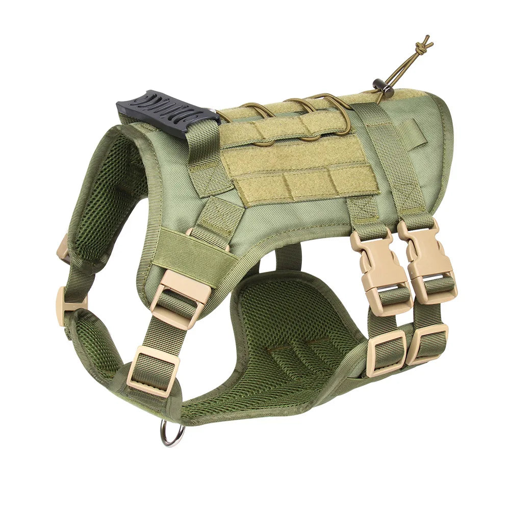 Pettorina Tactical Dog Harness with Handle and Leash Military Dog Walking Accessory for Rottweiler Medium Large Dog Puppy Harness