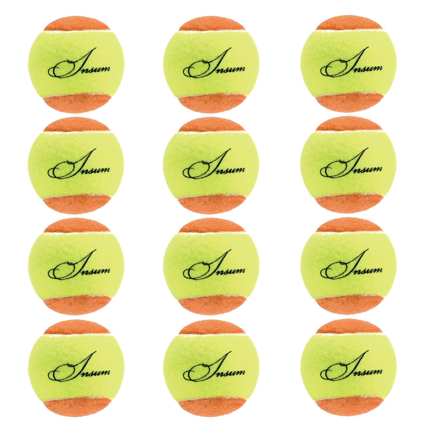 12pcs palline Beginners Teens Tennis Balls Practice Ball Pet Dog Playing Balls Training Sports Competition Low Compression Tennis Balls