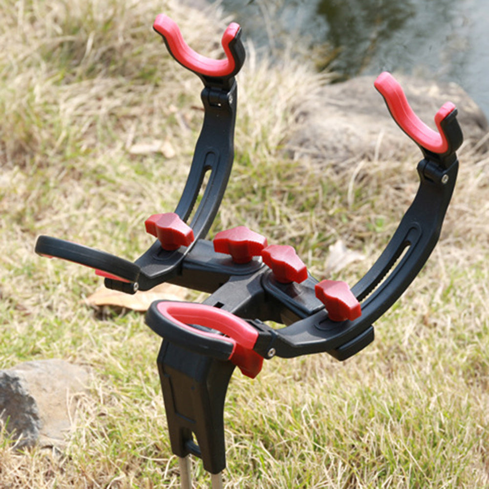 26-Supporto universale per canne da pesca regolabile a 360 gradi.