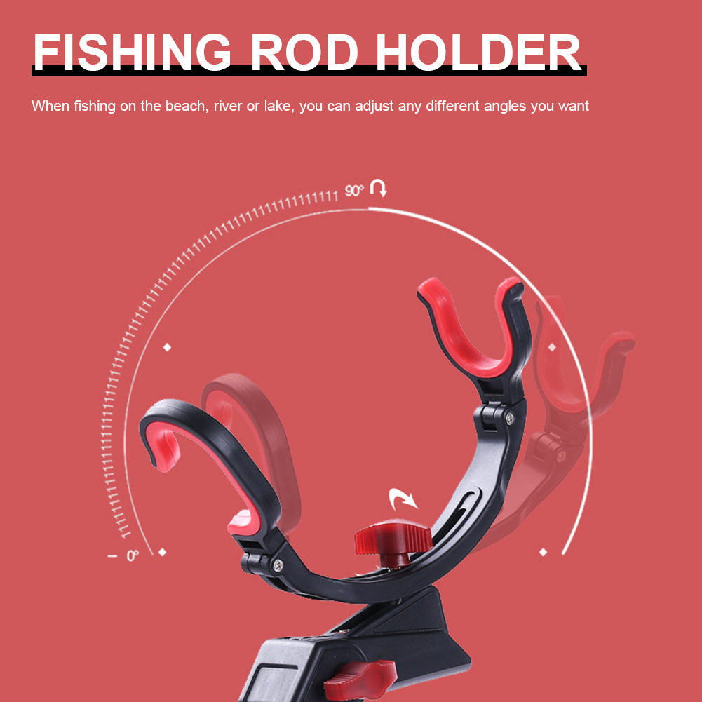 26-Supporto universale per canne da pesca regolabile a 360 gradi.